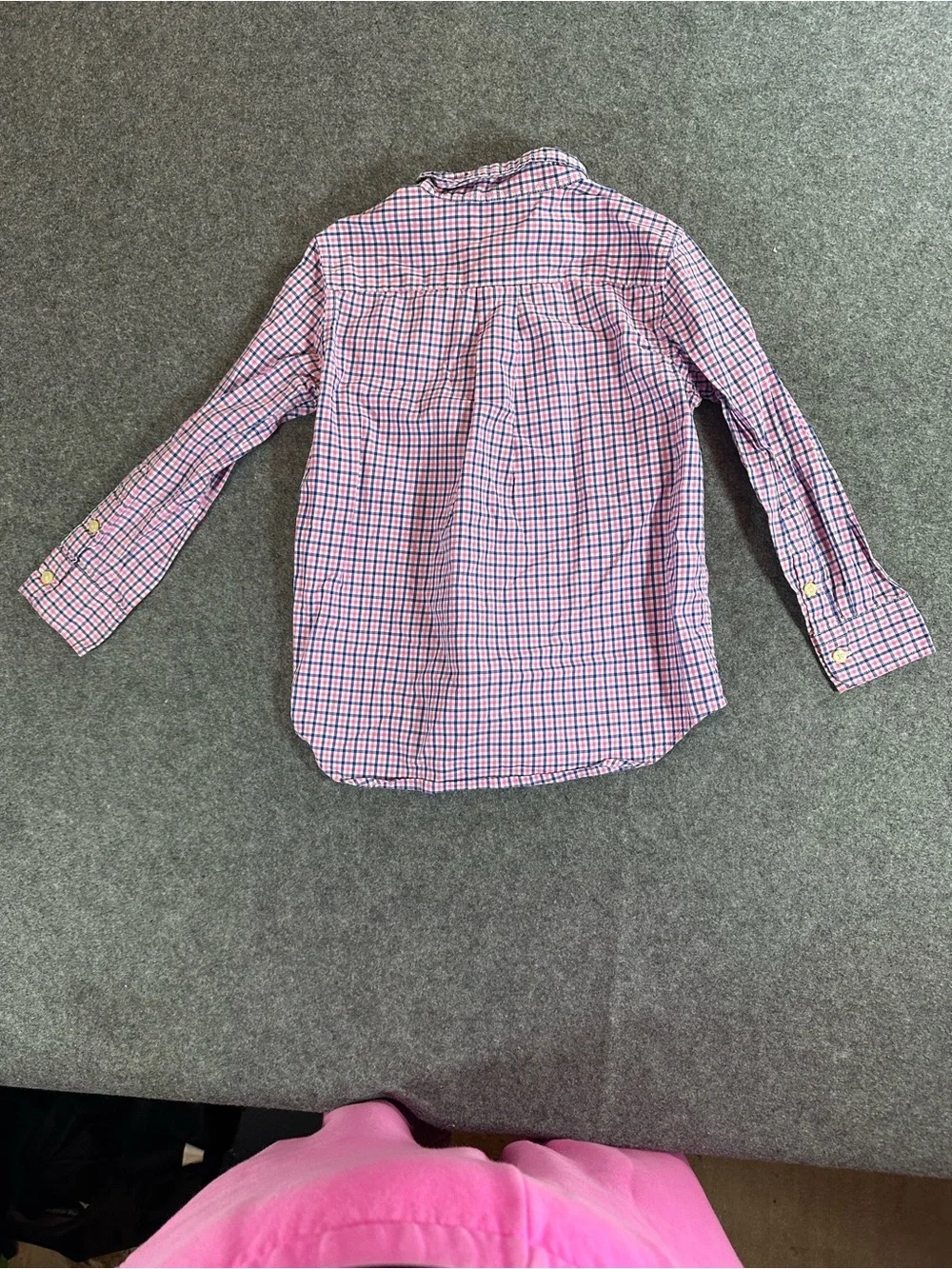 Ralph Lauren Pink & Blue Plaid Button-Down Shirt for Kids